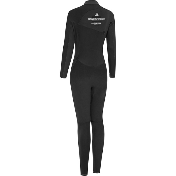 2025 Nyord Frauen Furno 3/2mm Brustreißverschluss Gbs Neoprenanzug N04AA00015 - Black